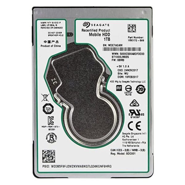 Hd 1Tb para Notebook Seagate 2.5 Sata  (Oem)