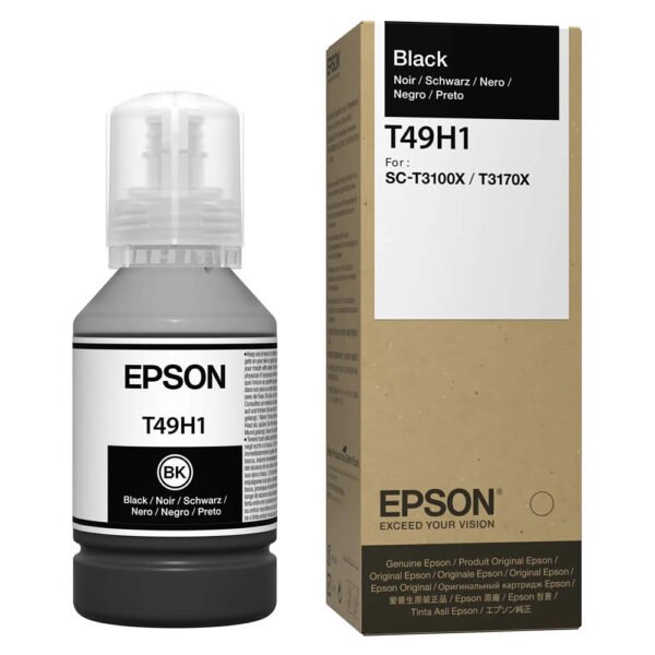 Botella Epson T49H100 Negro para T3170X 140 Ml