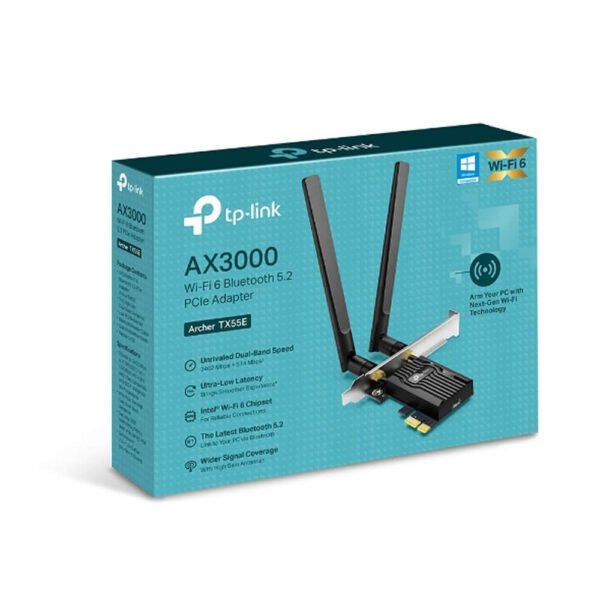 Placa Red Pci-E Tp-Link Archer Tx55E Wifi 6 Blueto - Imagen 2
