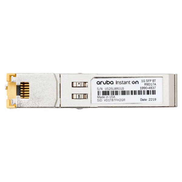 Transceiver Aruba Ion 1G Sfp Rj45 T 100M Cat5E Xcv