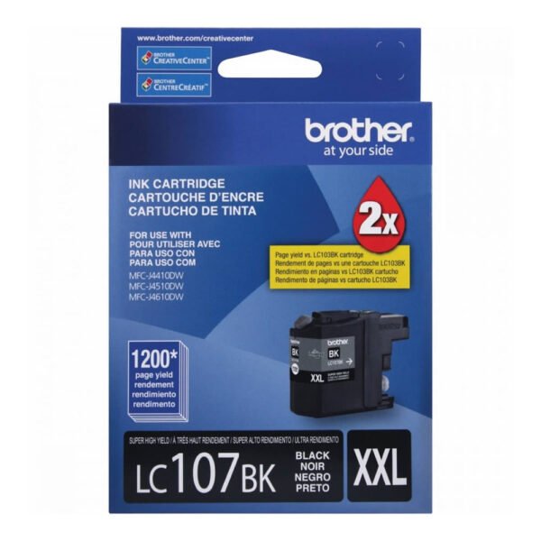 Cartucho Brother Lc-107 1,200 Pag (Negro)