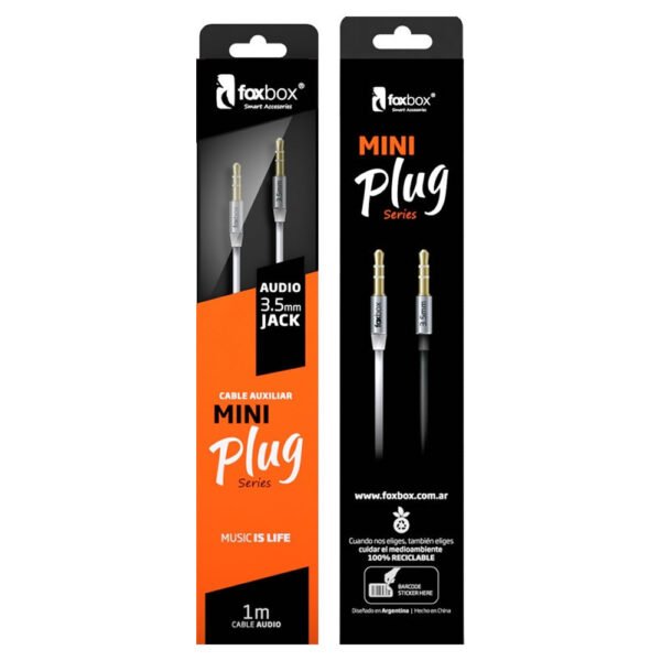 Cable Miniplug Foxbox  Blanco