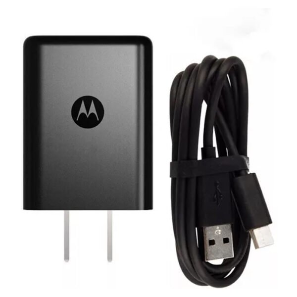 Cargador Motorola 20W Carga Rapida Tipo  C  Negro