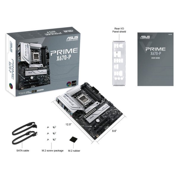 Motherboard Asus Am5 Prime X670-P Box Atx - Imagen 4