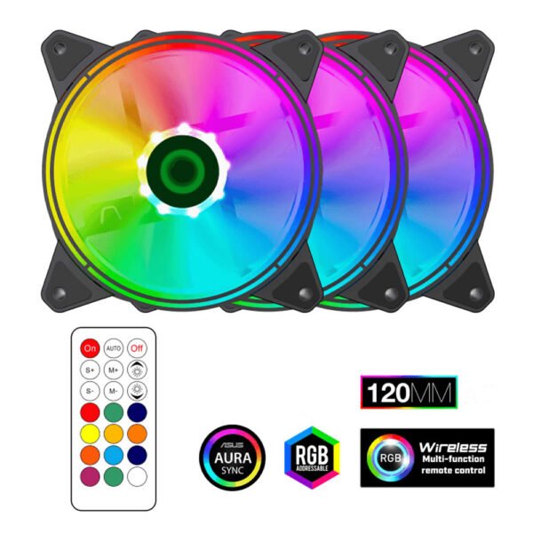 Fan Cooler Gamemax Rq300 Kit X 3 Fans Argb 12Cm