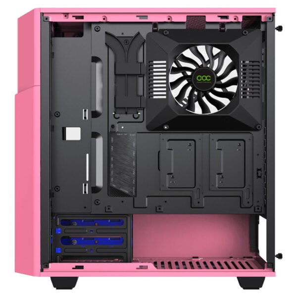 Gabinete Gamemax Contact Turbo Pw Fan*2 Argb Atx Pink-W - Imagen 3