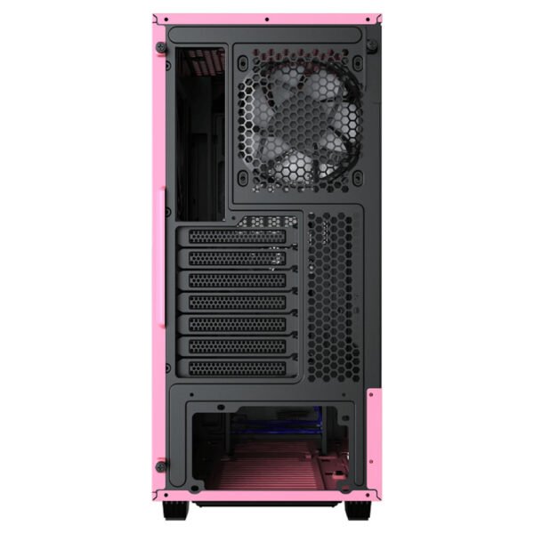 Gabinete Gamemax Contact Turbo Pw Fan*2 Argb Atx Pink-W - Imagen 5
