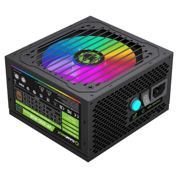 Fuente 600W Gamemax 80 Plus Bronze Vp-600-M-Rgb