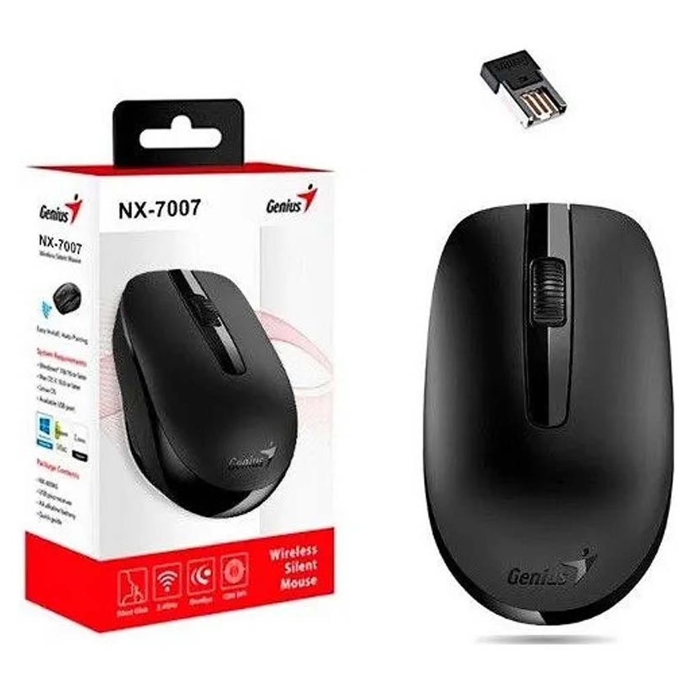 Mouse Genius Nx-7007 Wireless Black