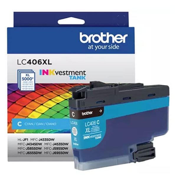 Cartucho Brother Lc-406Xl 5,000 Paginas (Cyan)
