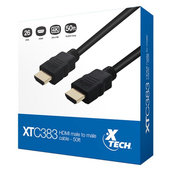 Cable X-Tech con Conector Hdmi Macho A Hdmi Macho 15M