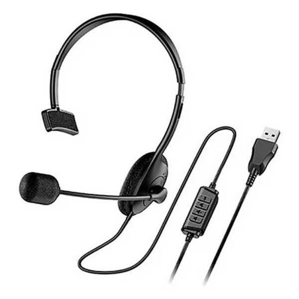 Auricular + Microfono Genius Hs-100U Usb - Vincha una Oreja