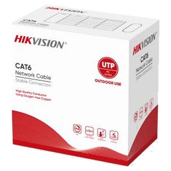 Cable Utp Cat.6 Hikvision Exterior X 305 Mts