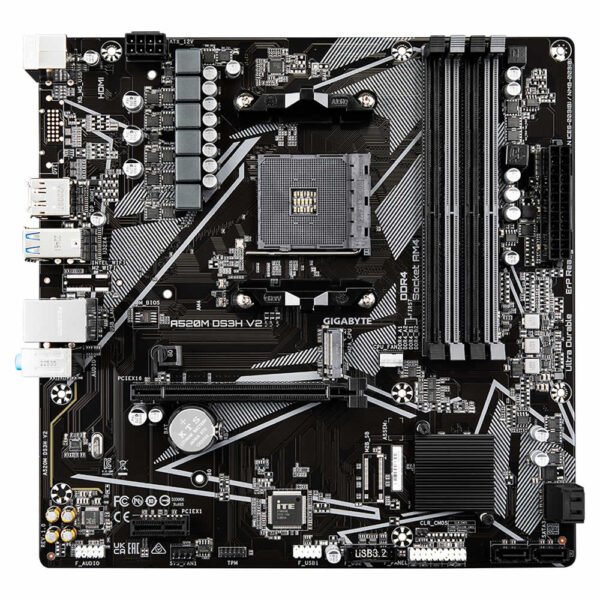 Motherboard Gigabyte Am4 A520M Ds3H V2 Ddr4 Box M-Atx - Imagen 2